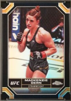 Mackenzie Dern 2024 Topps Chrome UFC Base #117 Superfractor