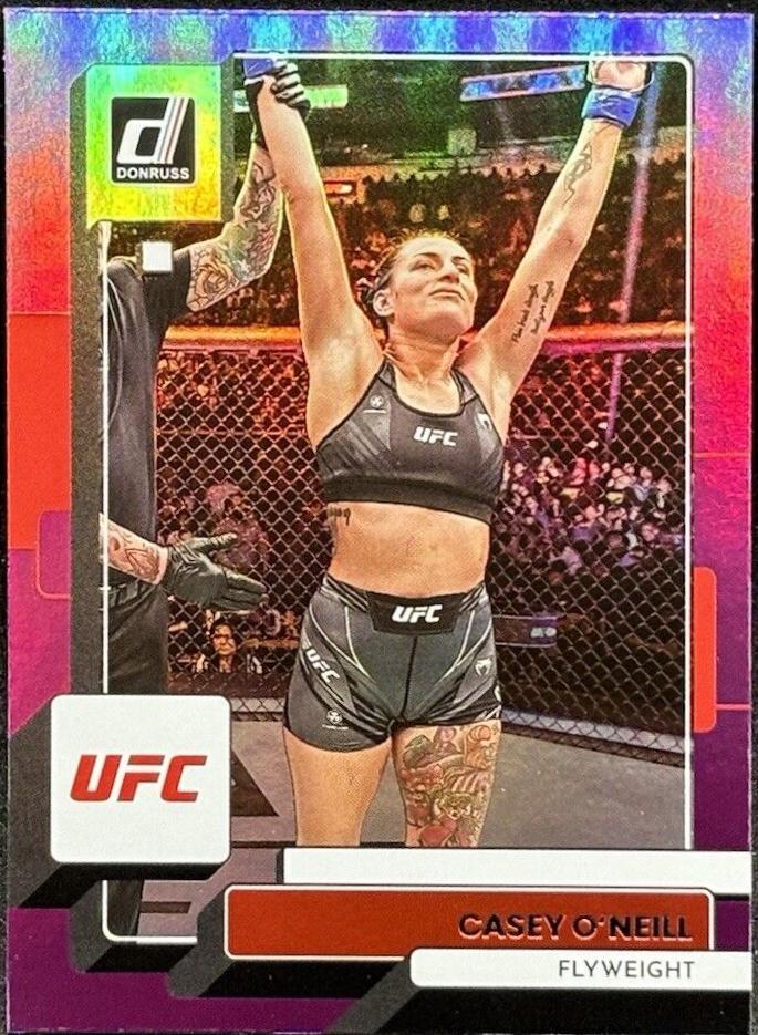 Casey O'Neill 2023 Panini Donruss UFC Base #138 Purple Flood