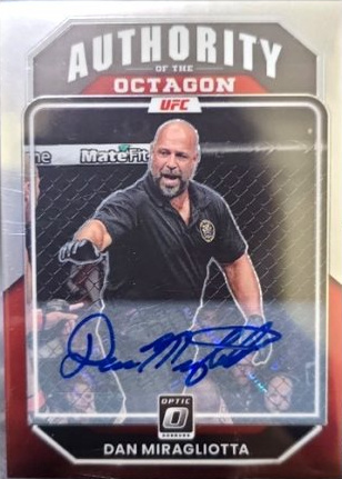 Dan Miragliotta 2023 Panini Donruss Optic UFC Authority of the Octagon Signatures #146 Blue