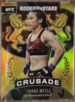 Zhang Weili 2021 Panini Chronicles UFC Base Crusade #225 Gold