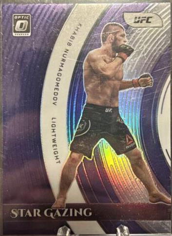 Khabib Nurmagomedov 2022 Panini Donruss Optic UFC Star Gazing #21 Purple