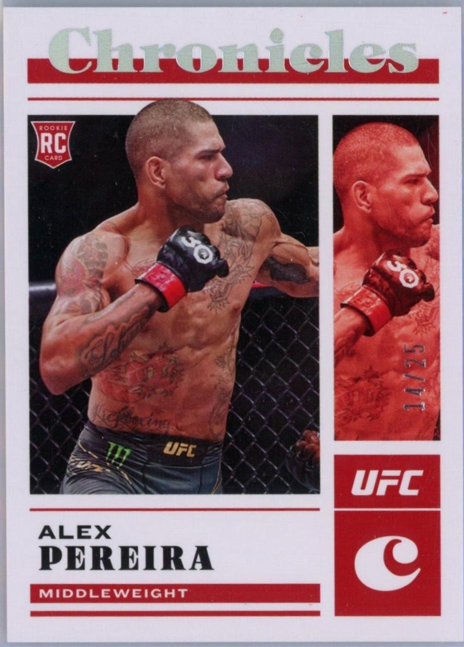 Alex Pereira 2023 Panini Chronicles UFC Base Chronicles #77 Silver