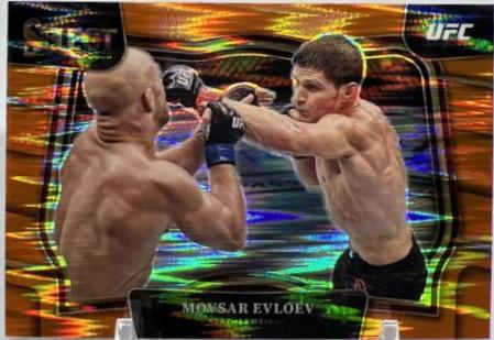 Movsar Evloev 2023 Panini Select UFC Octagonside #269 Orange Flash
