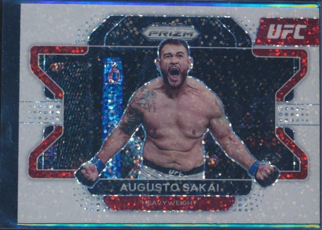 Augusto Sakai 2022 Panini Prizm UFC Base #7 White Sparkle