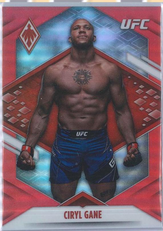 Ciryl Gane 2022 Panini Chronicles UFC Base Phoenix #301 Red
