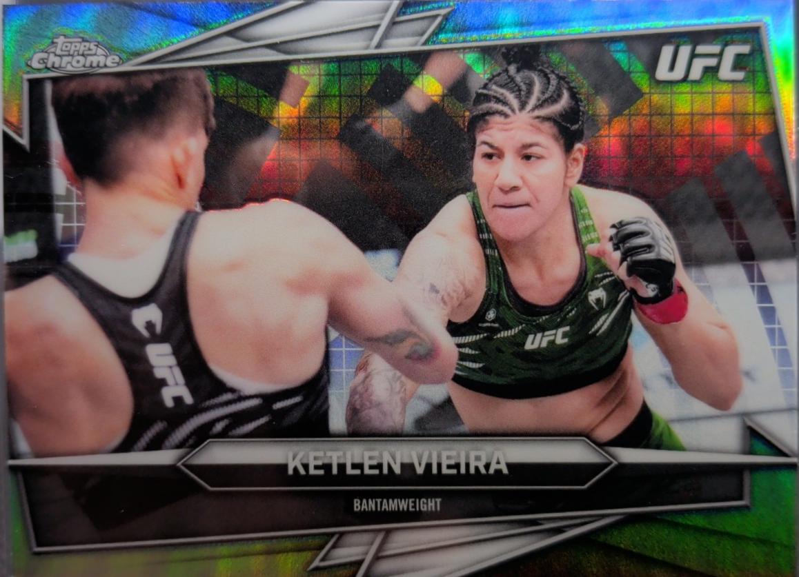 Ketlen Vieira 2026 Topps Chrome UFC Base #198 Sonar Refractor
