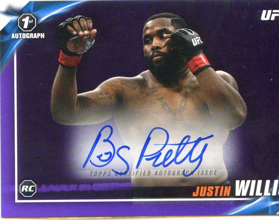 Justin Willis 2019 Topps UFC Knockout Knockout Autographs #KA-JW Purple