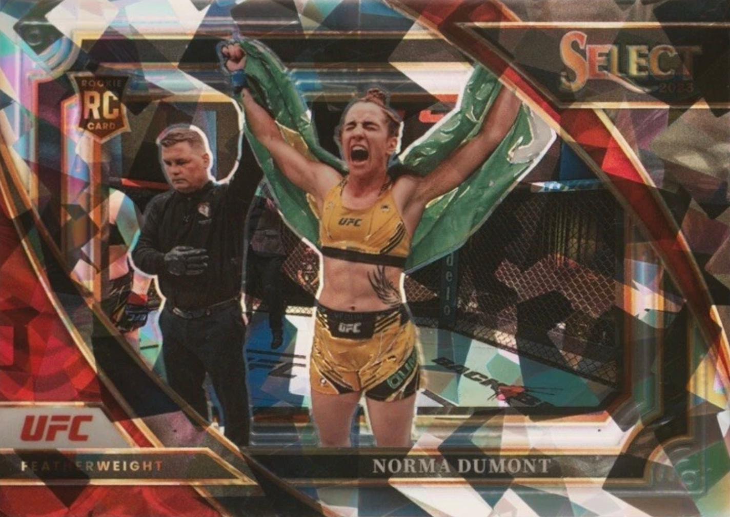 Norma Dumont 2023 Panini Select UFC Mezzanine #378 Cracked Ice