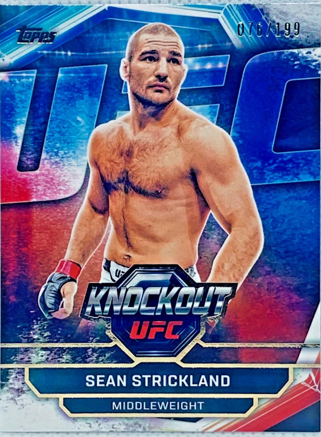 Sean Strickland 2026 Topps Knockout UFC Base #19 Gold