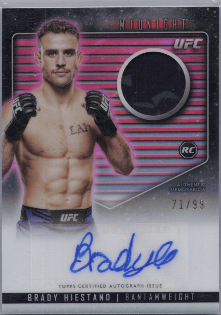 Brady Hiestand 2024 Topps Midnight UFC Relic Autographs #RCA-BHD Twilight