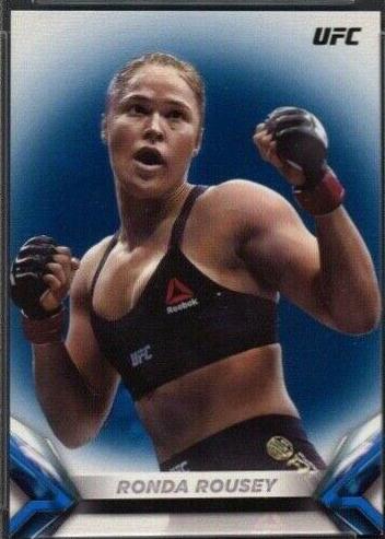 Ronda Rousey 2018 Topps UFC Knockout Base #8 Blue
