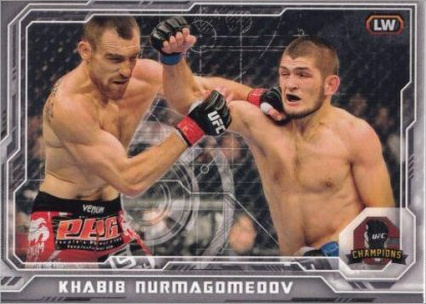 Khabib Nurmagomedov 2014 Topps UFC Champions Base #87 Gold Champions Predictor