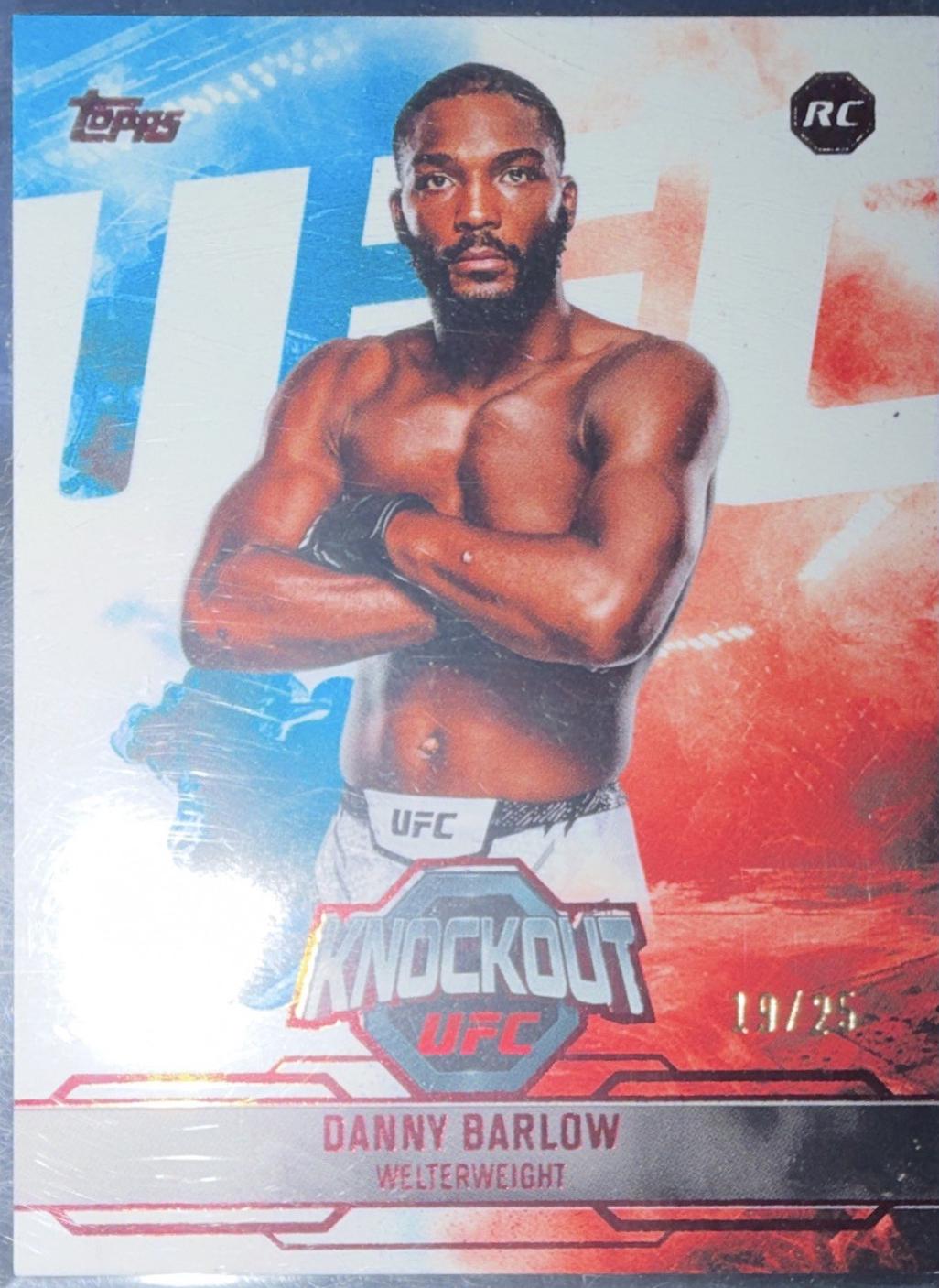Danny Barlow 2025 Topps Knockout UFC Base #95 Red