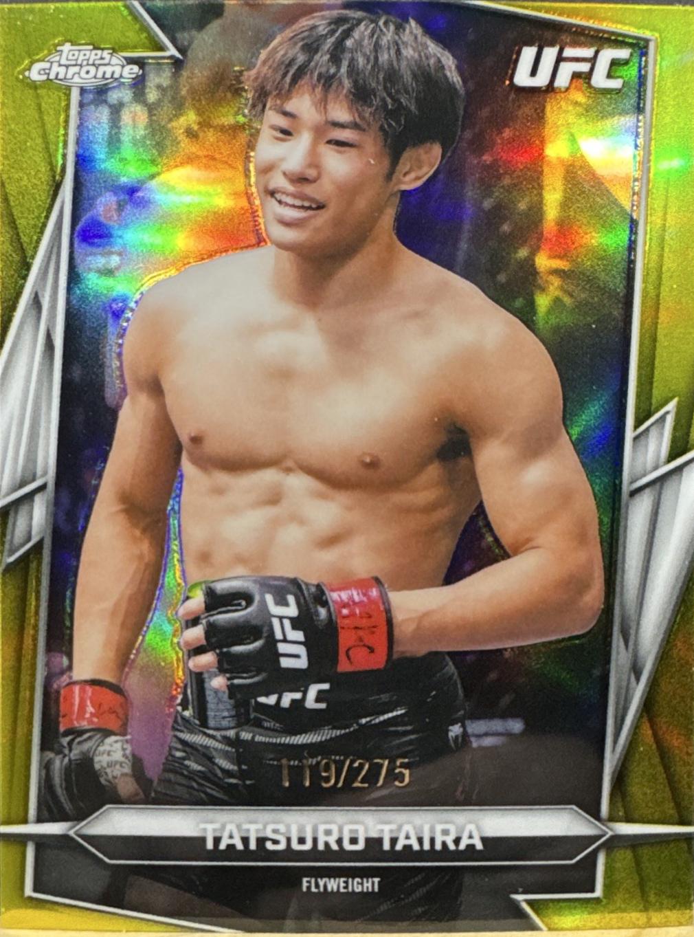 Tatsuro Taira 2026 Topps Chrome UFC Base #72 Gold Refractor