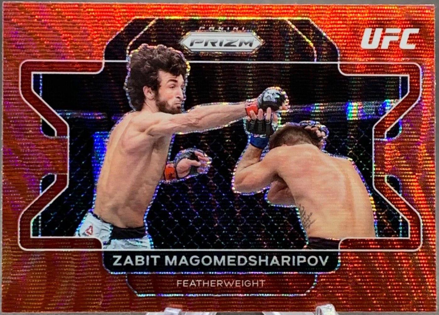 Zabit Magomedsharipov 2022 Panini Prizm UFC Base #82 Ruby Wave