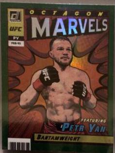 Petr Yan 2022 Panini Donruss UFC Octagon Marvels #13 Green