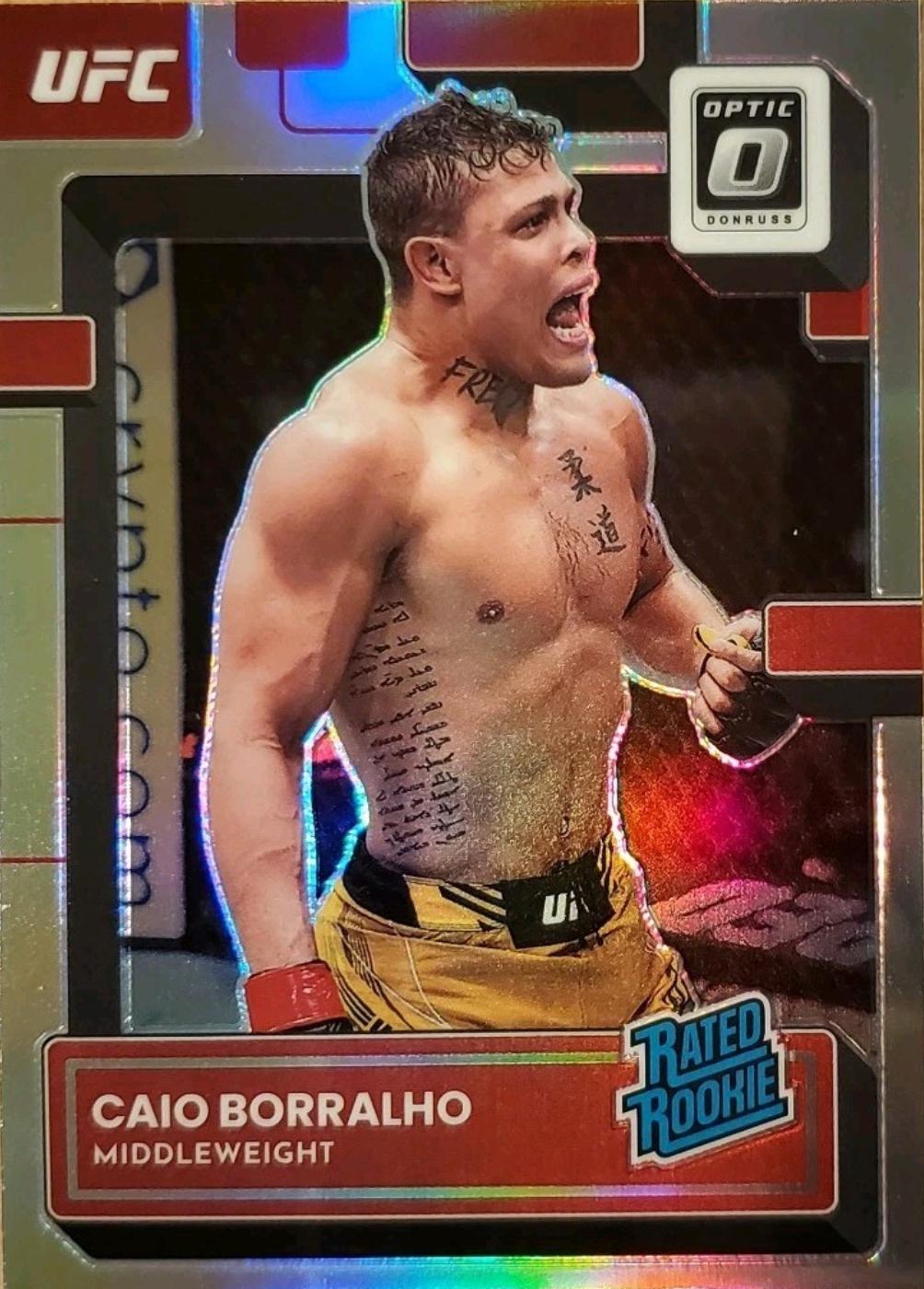 Caio Borralho 2023 Panini Donruss Optic UFC Base #130 Holo