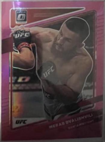 Merab Dvalishvili 2022 Panini Donruss Optic UFC Base #85 Pink