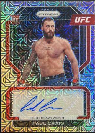 Paul Craig 2022 Panini Prizm UFC Signatures #SG-PCR Mojo