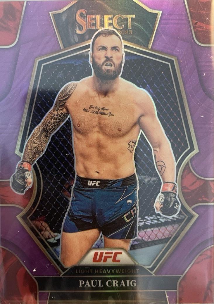 Paul Craig 2023 Panini Select UFC Premier Level #139 Purple