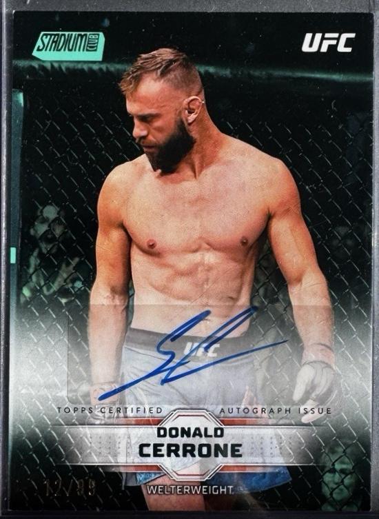 Donald Cerrone 2026 Topps Stadium Club UFC Base Autographs #BAV-DCE Turquoise