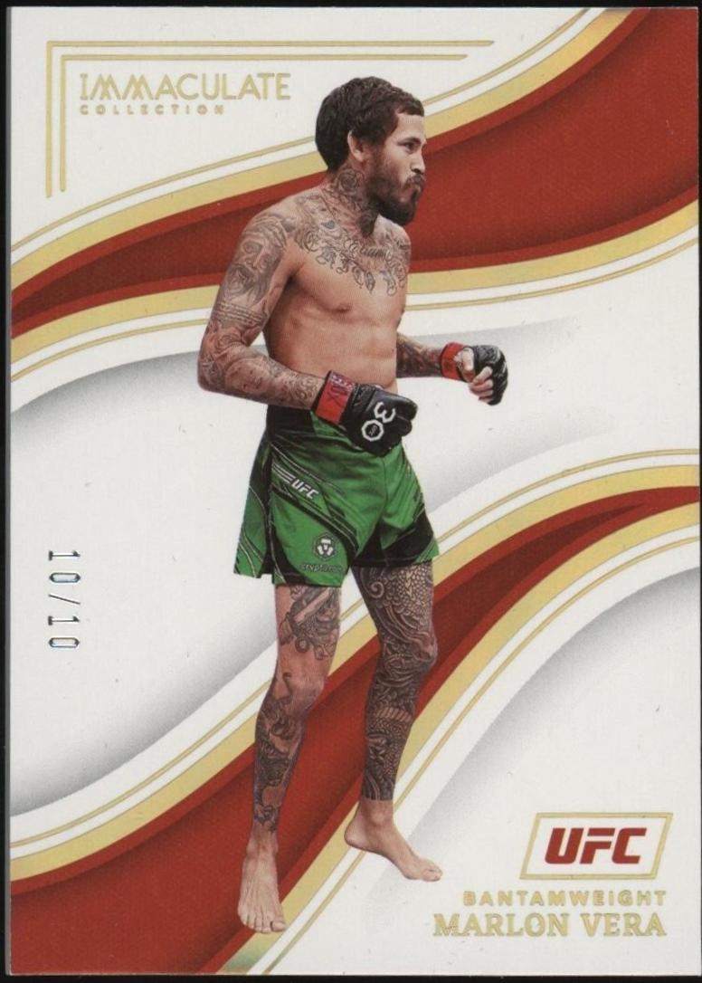Marlon Vera 2023 Panini Immaculate Collection UFC Base #66 Gold