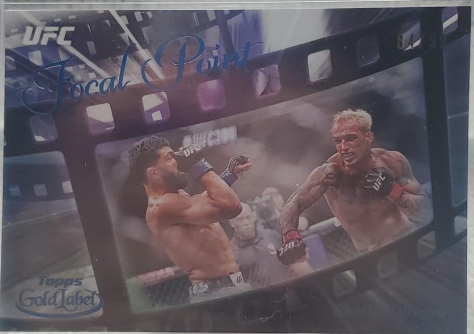 Charles Oliveira 2024 Topps Gold Label UFC Focal Point #FP-9 Blue