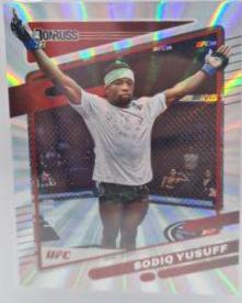 Sodiq Yusuff 2022 Panini Donruss UFC Base #158 Laser