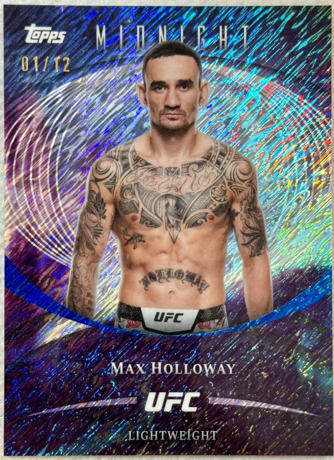Max Holloway 2026 Topps Midnight UFC Base #36 Zodiac