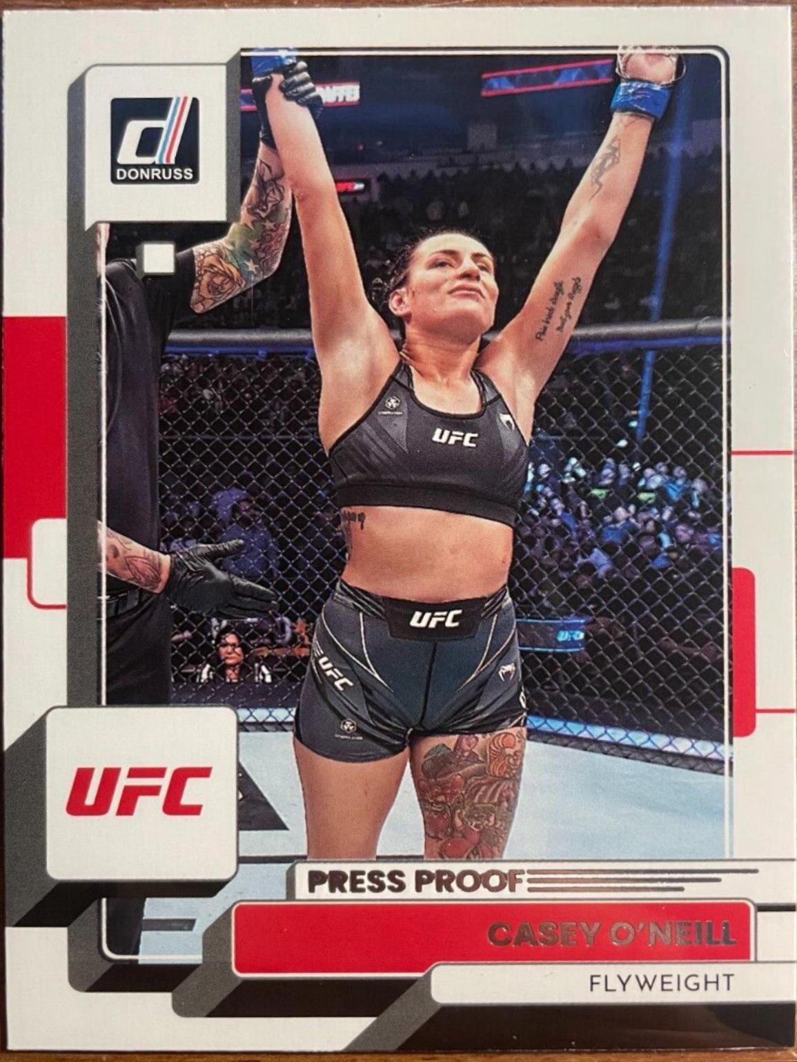 Casey O'Neill 2023 Panini Donruss UFC Base #138 Press Proof Silver