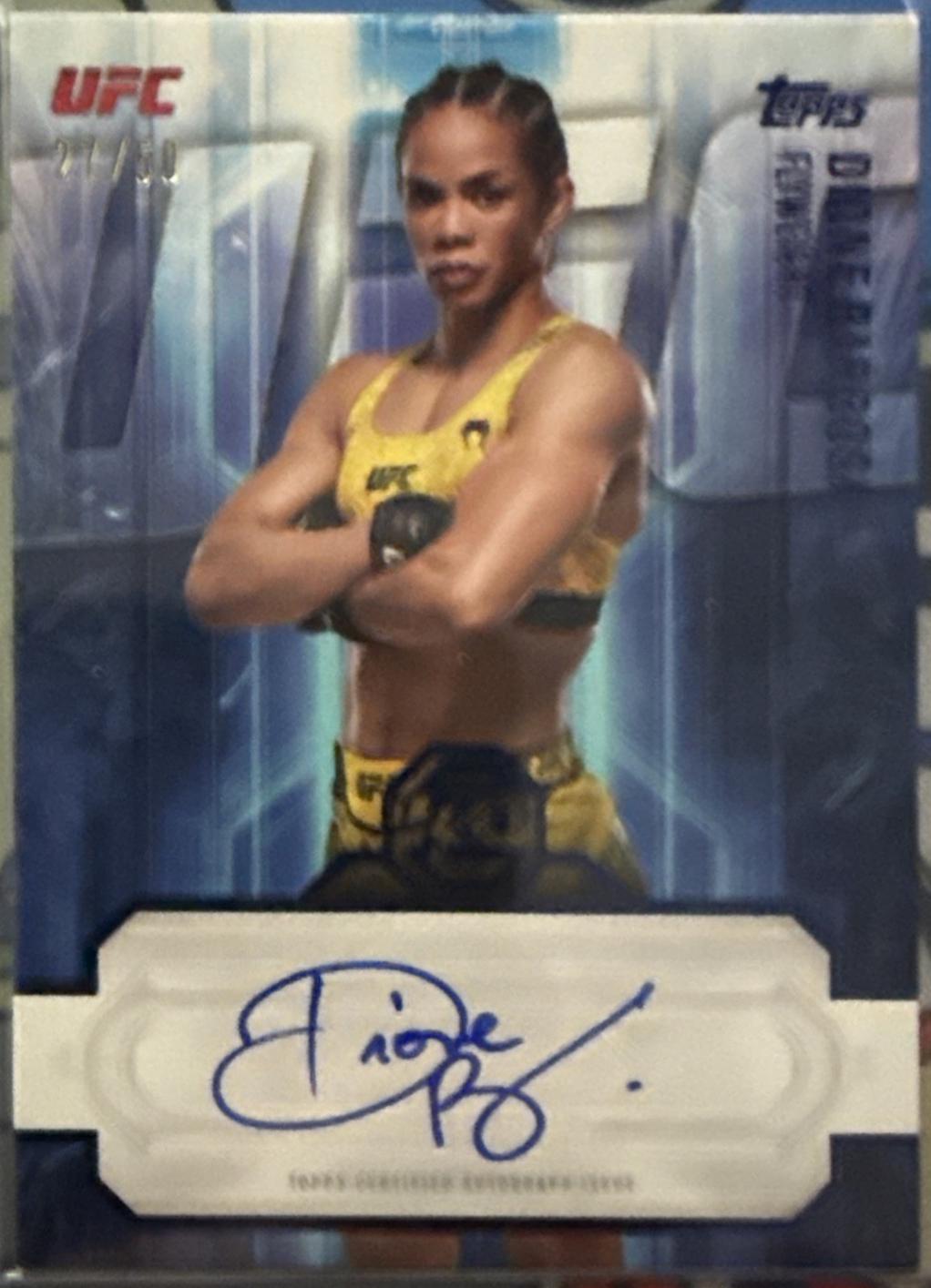 Dione Barbosa 2026 Topps Knockout UFC Knockout Autographs #KOA-DBA Blue