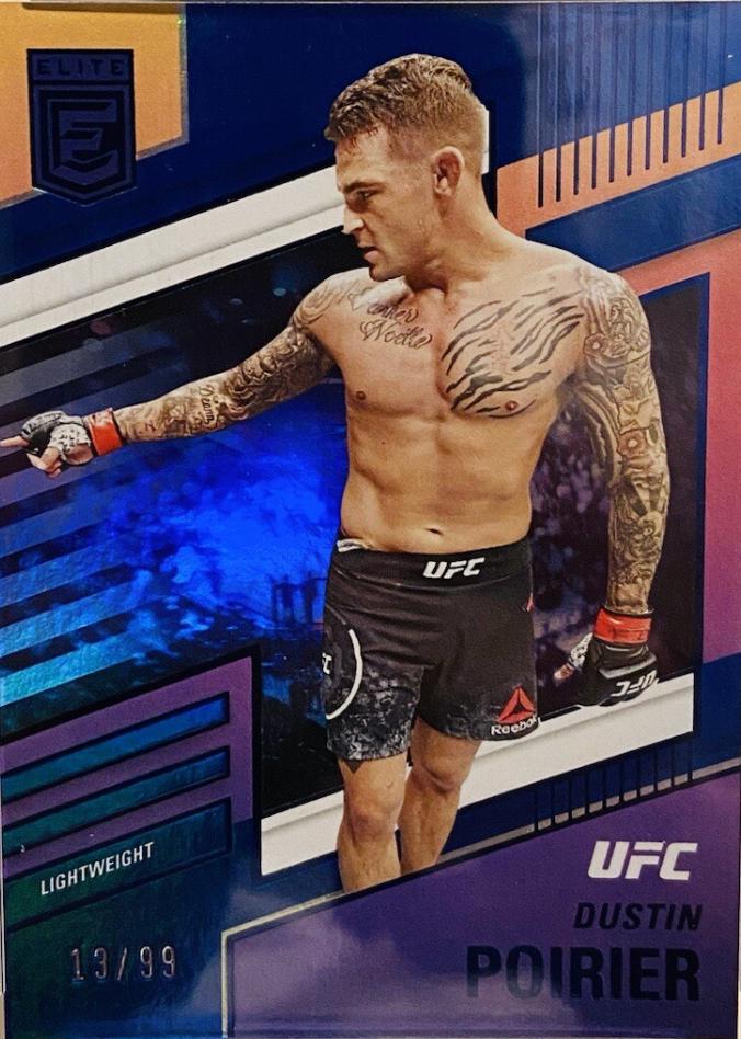 Dustin Poirier 2022 Panini Chronicles UFC Base Elite #257 Blue