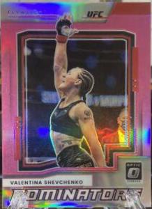Valentina Shevchenko 2022 Panini Donruss Optic UFC Dominators #3 Pink