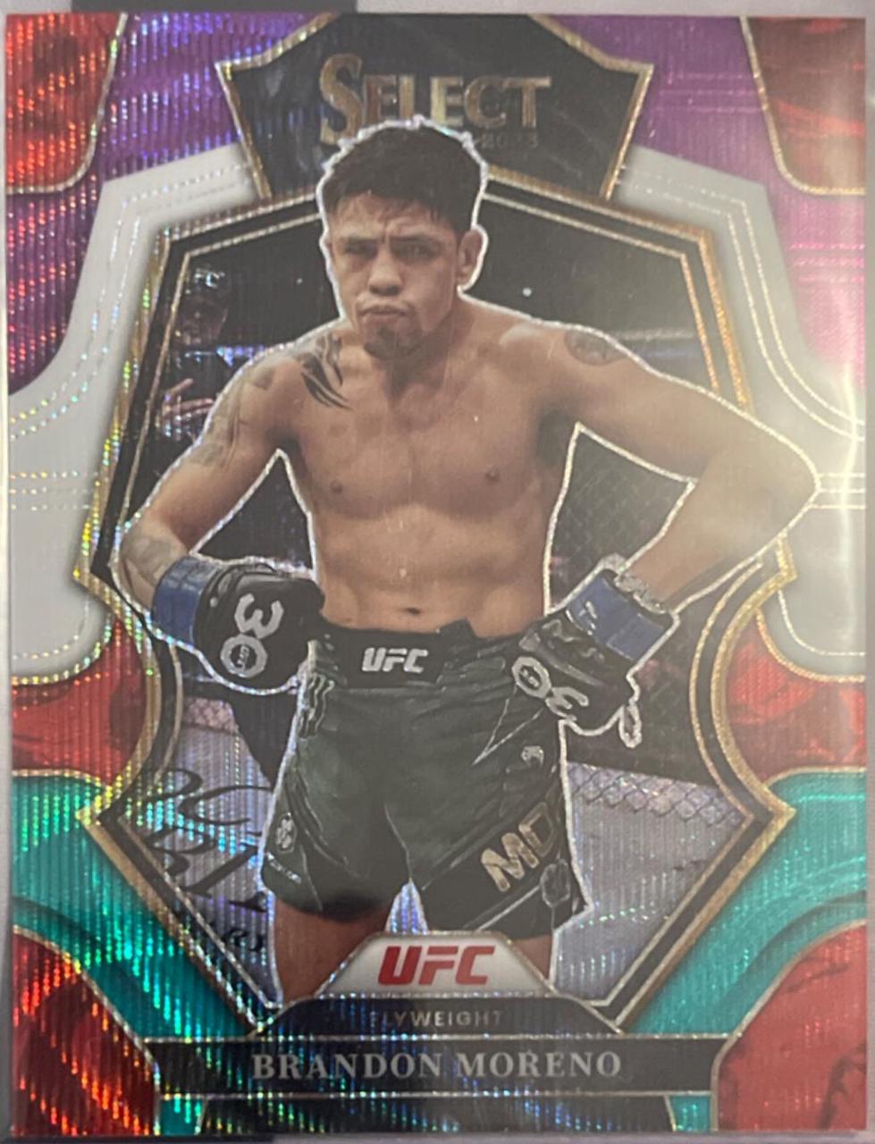 Brandon Moreno 2023 Panini Select UFC Premier Level #130 Tri Color
