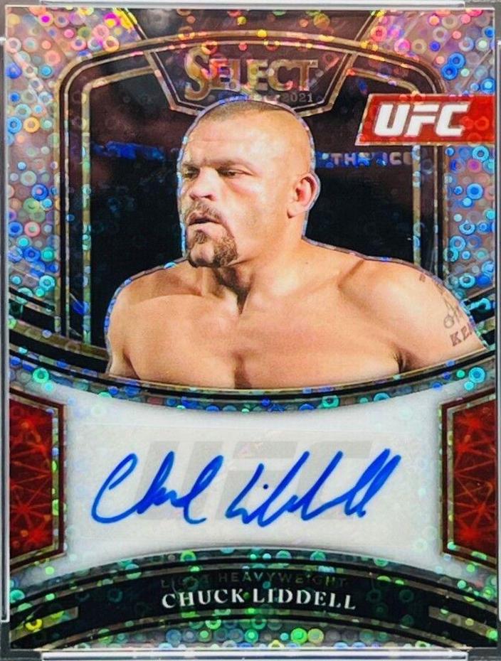 Chuck Liddell 2021 Panini Select UFC Signatures #9 Disco Prizms