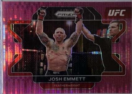 Josh Emmett 2022 Panini Prizm UFC Base #24 Pink Pulsar