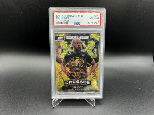 Jon Jones 2021 Panini Chronicles UFC Base Contenders Optic Season Ticket #261 Asia Gold