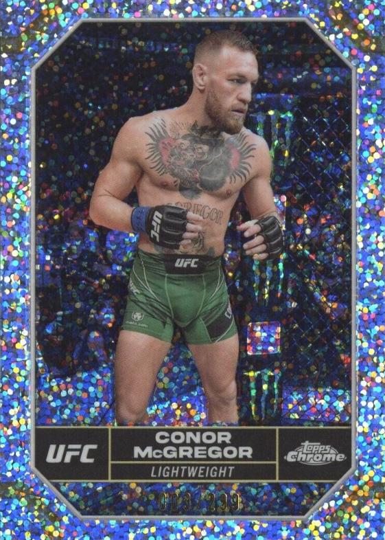 Conor McGregor 2024 Topps Chrome UFC Base #49 Speckle Refractor