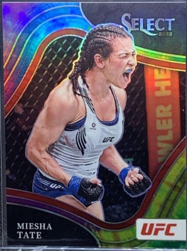 Miesha Tate 2022 Panini Select UFC Octagonside #230 Tie Dye