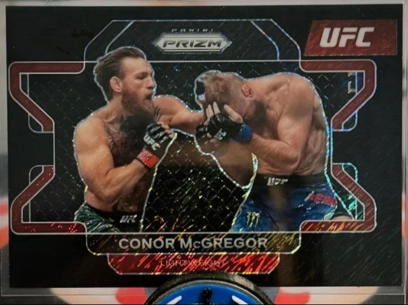 Conor McGregor 2022 Panini Prizm UFC Base #39 Black Shimmer