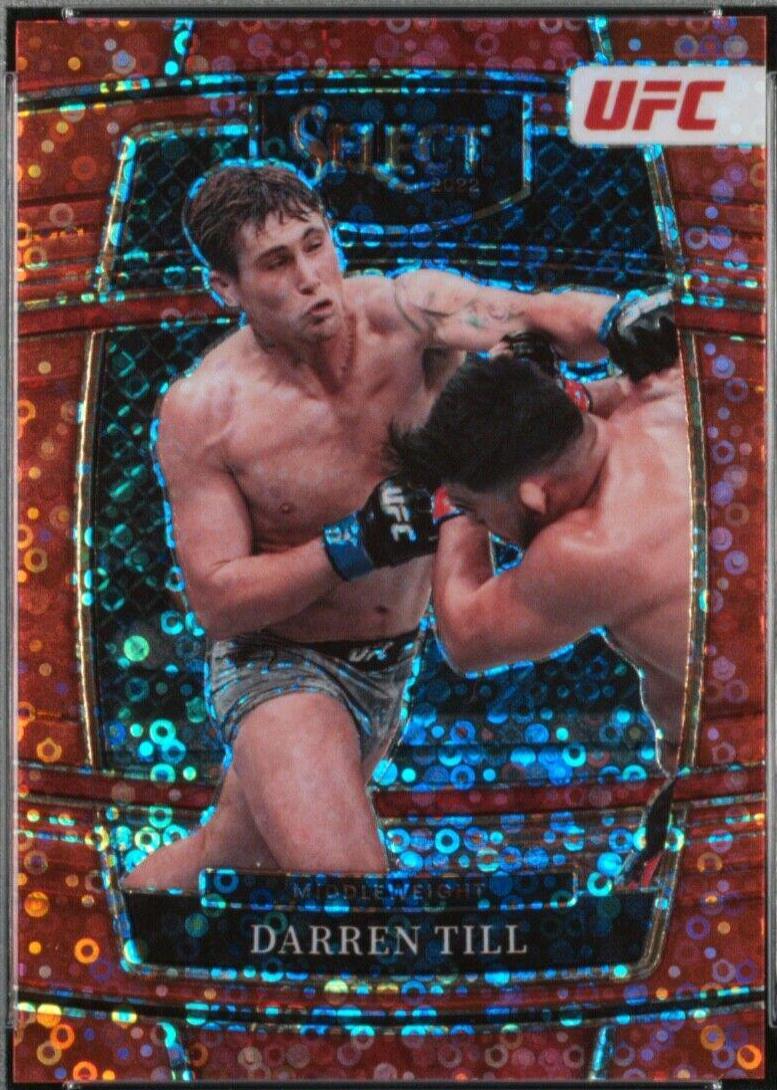 Darren Till 2022 Panini Select UFC Concourse #28 Red Disco