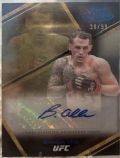 Brendan Allen 2024 Topps Gold Label UFC Auric Autographs #AUA-BAN Gold