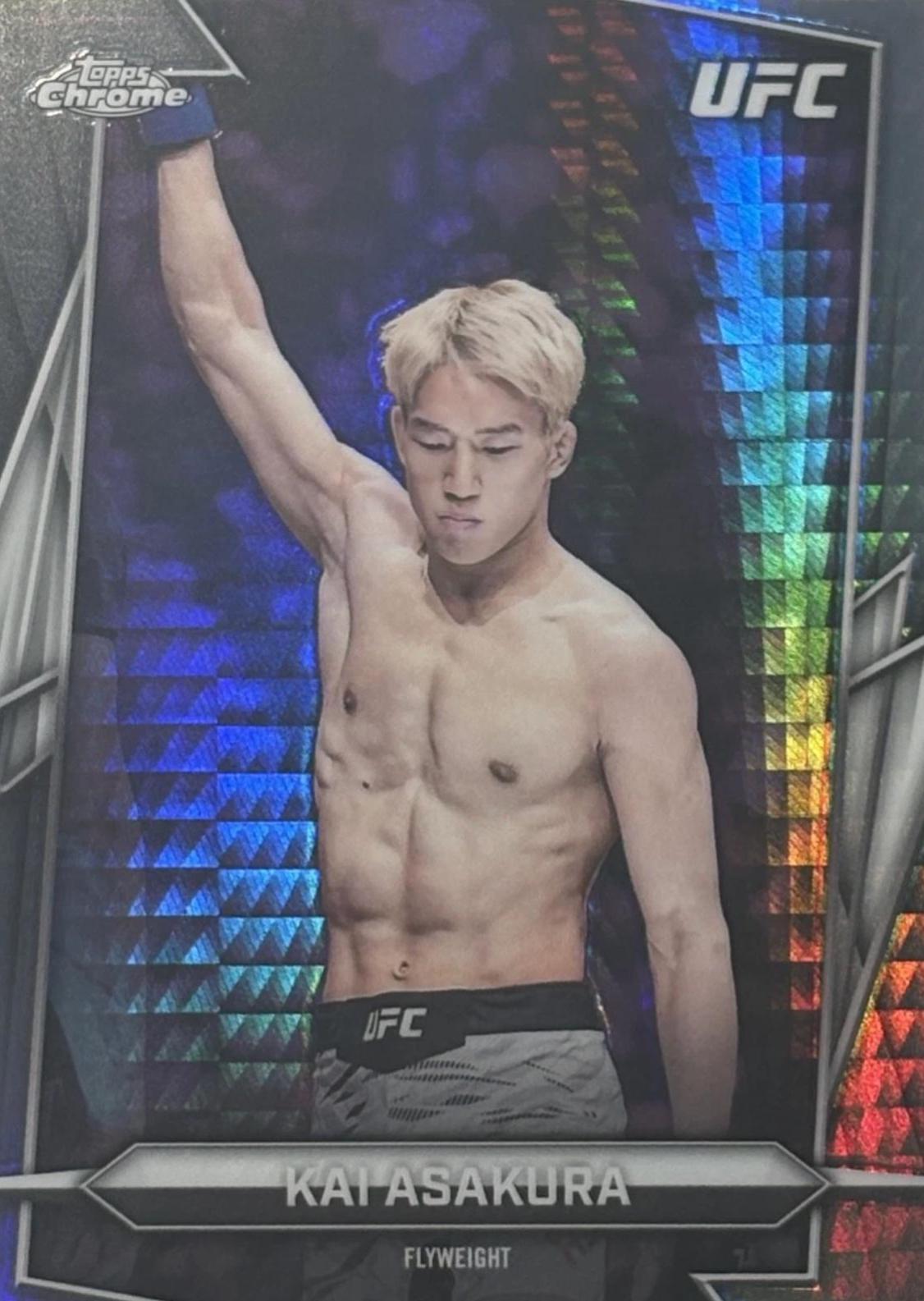 Kai Asakura 2026 Topps Chrome UFC Base #26 Prism Refractor