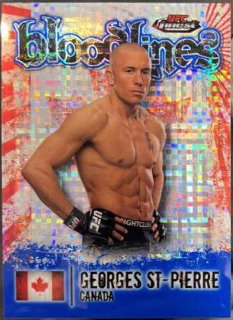 Georges St-Pierre 2012 Topps UFC Bloodlines Base #100 Flag