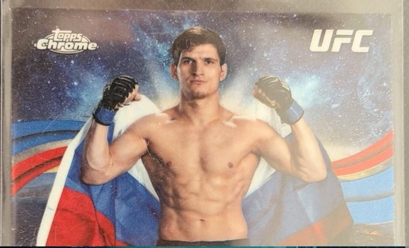 Movsar Evloev 2026 Topps Chrome UFC Global Warriors #GW-12 Refractor