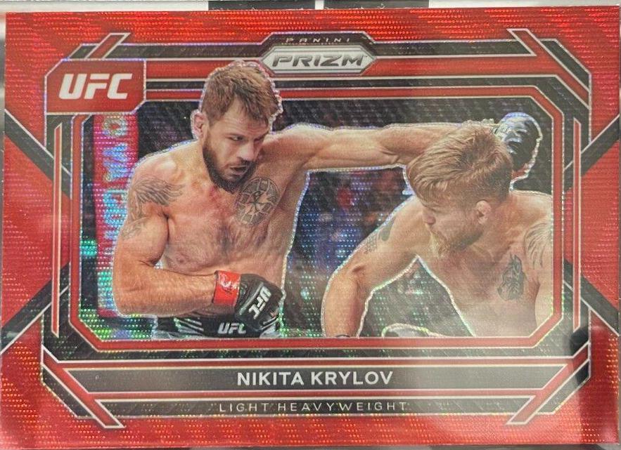 Nikita Krylov 2023 Panini Prizm UFC Base #49 Ruby Wave