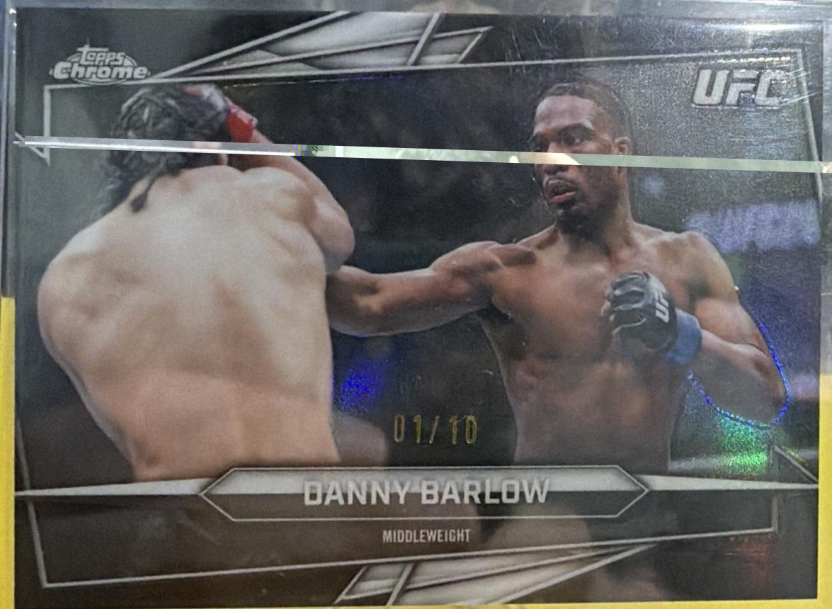 Danny Barlow 2026 Topps Chrome UFC Base #117 Black Refractor