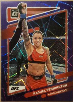 Raquel Pennington 2022 Panini Donruss Optic UFC Base #45 Purple Velocity