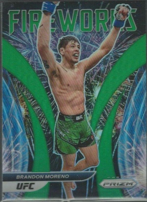 Brandon Moreno 2022 Panini Prizm UFC Fireworks #18 Silver