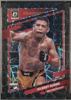 Gilbert Burns 2022 Panini Donruss Optic UFC Base #82 Black Velocity